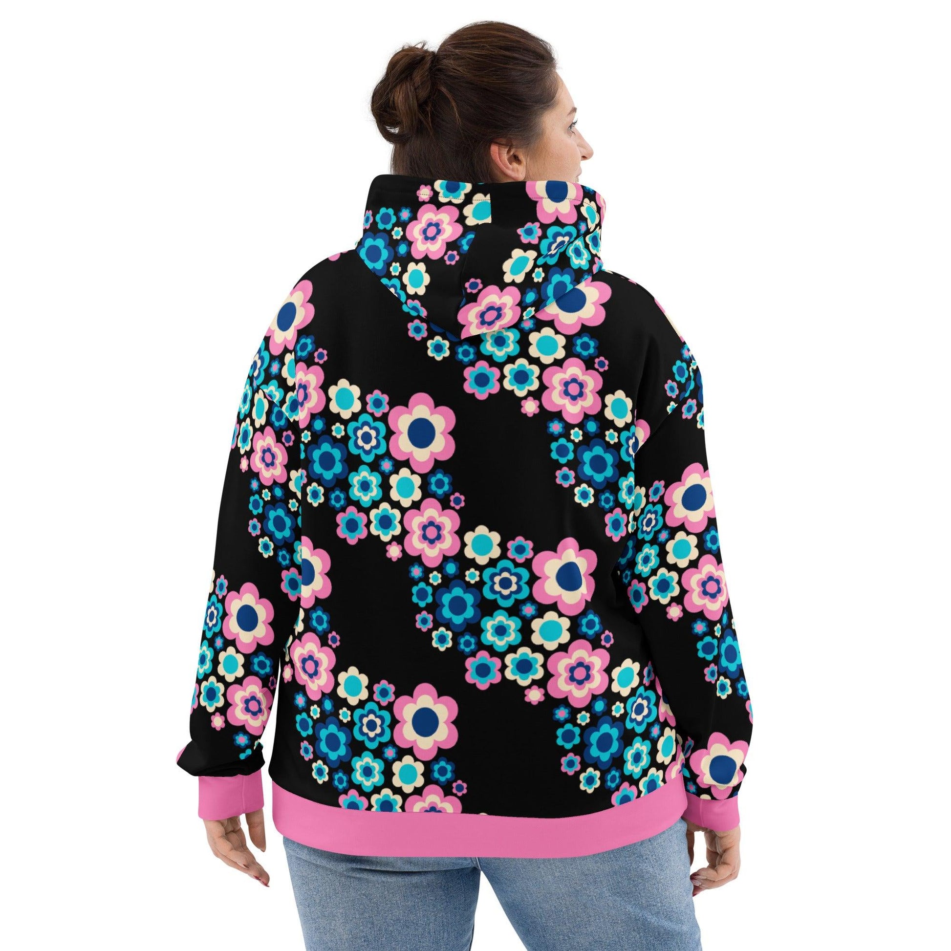 Hoodie - FLORA FOREVER sweet - Floating flower print