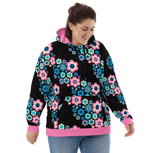 Hoodie - FLORA FOREVER sweet - Floating flower print 6XL