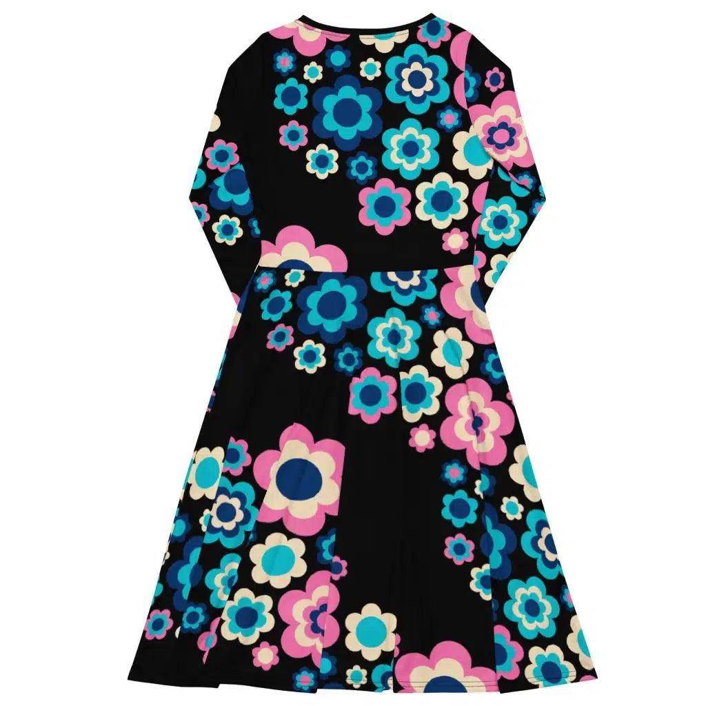 Midi dress - FLORA FOREVER sweet - Floating flower print