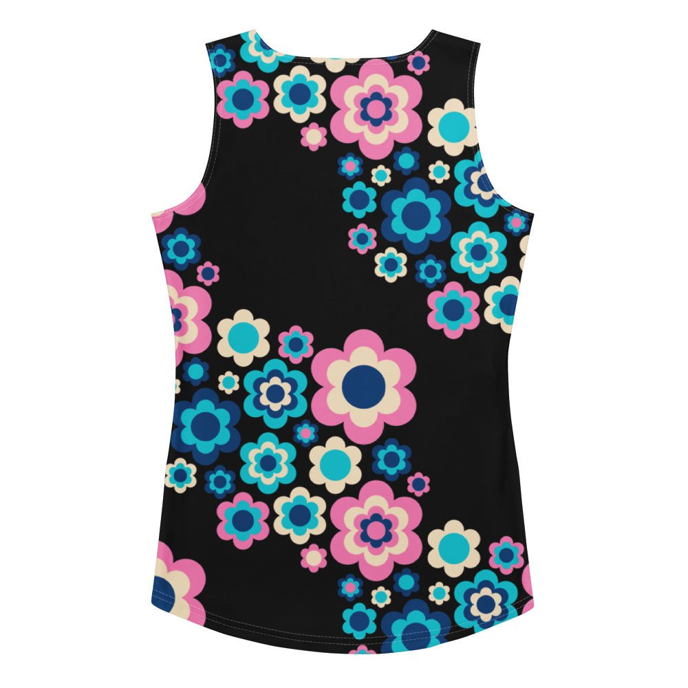 Tank top - FLORA FOREVER sweet - Floating flower print XL