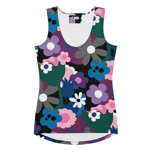 Tank Top - FLORALEI cool - Artsy Flower Print