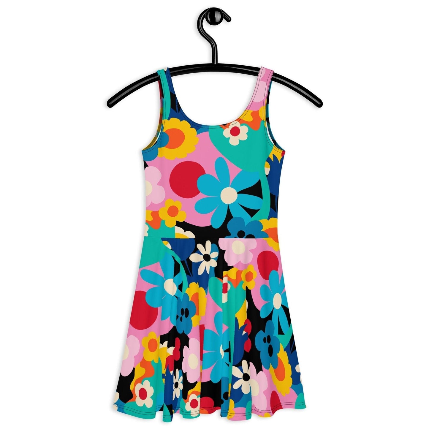 Skater dress - FLORALEI - Artsy flower print