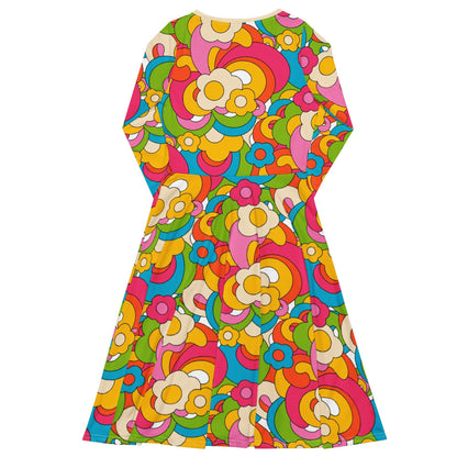 Midi dress - FLORENCE happy - Elegant floral print