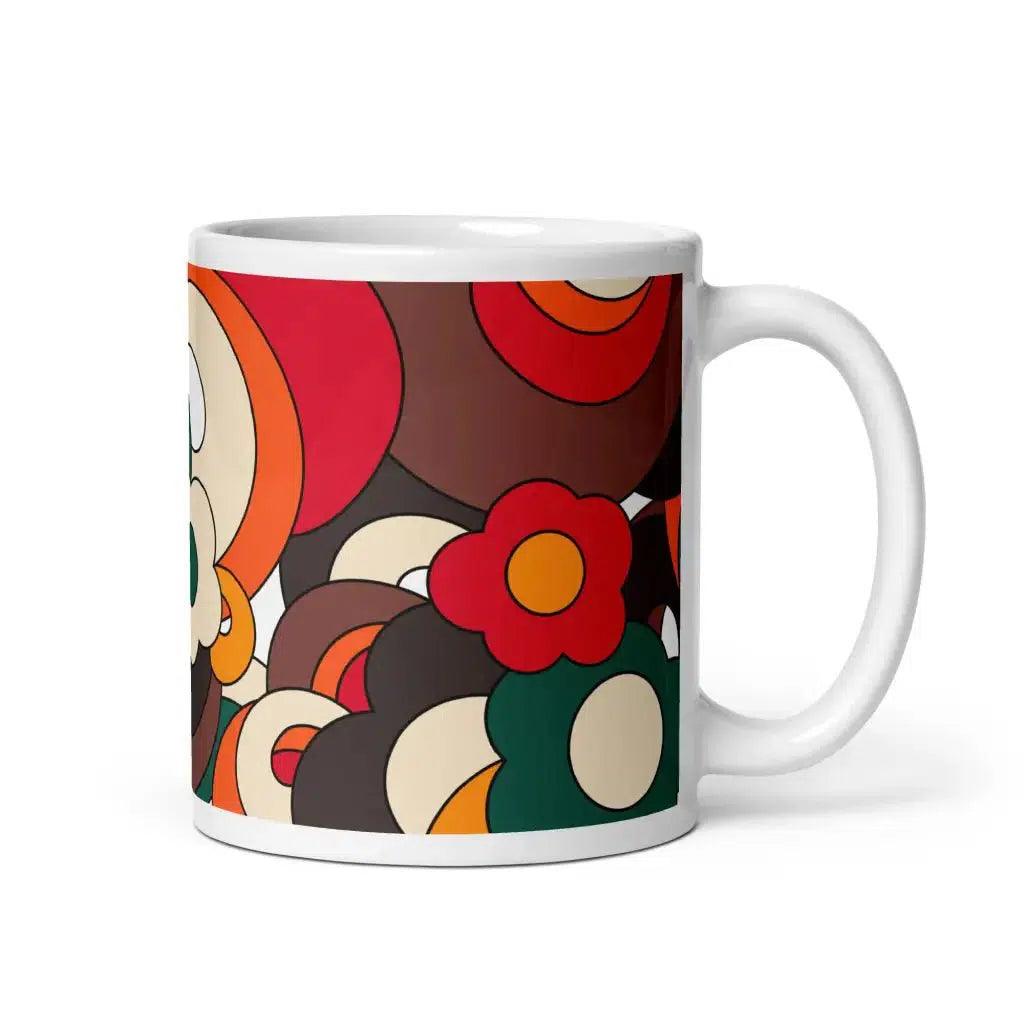 Mug - FLORENCE retro - Elegant floral print