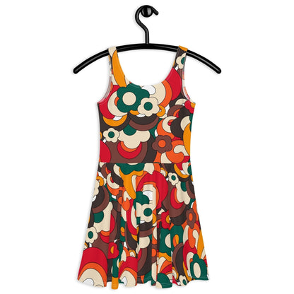 Skater dress - FLORENCE retro - Elegant floral print