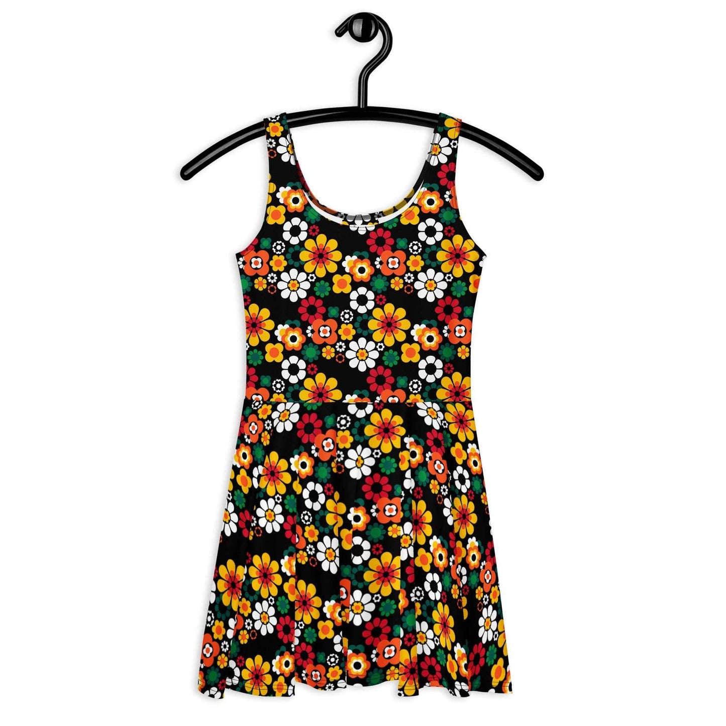 Skater Dress - FLOW-POW retro - Funky Flower Power Print
