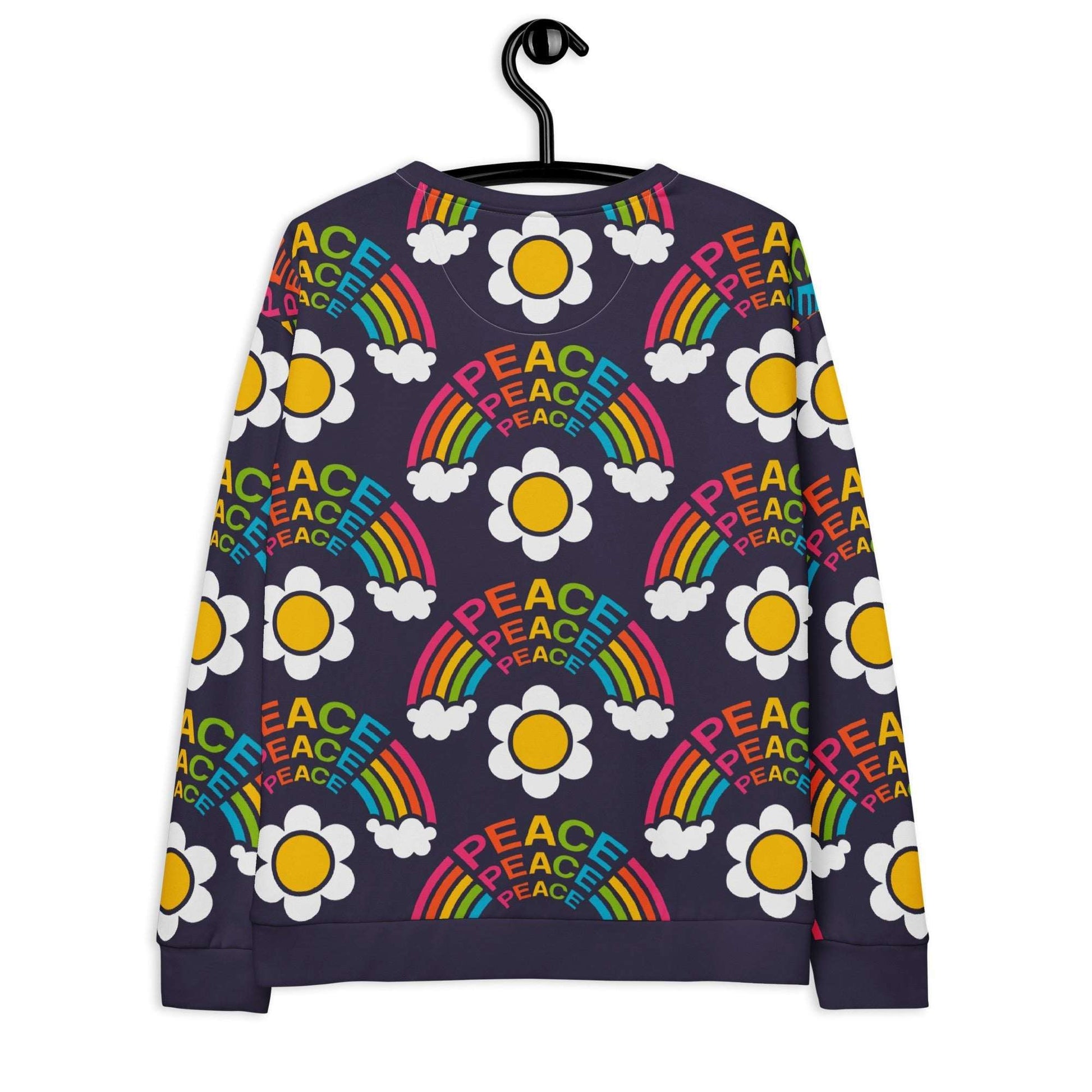 Sweatshirt - FOREVER PEACE - Peace and rainbows print