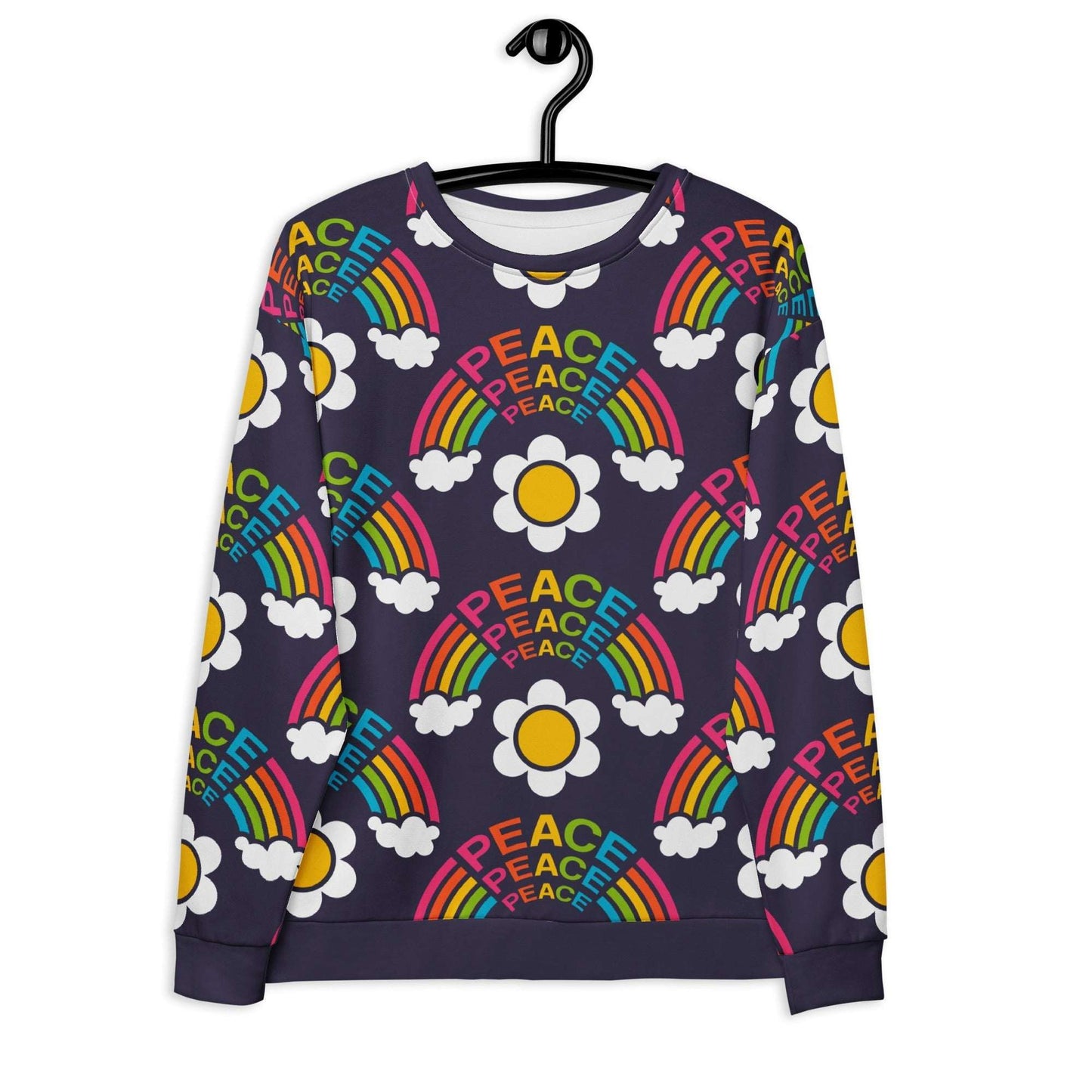 Sweatshirt - FOREVER PEACE - Peace and rainbows print 6XL