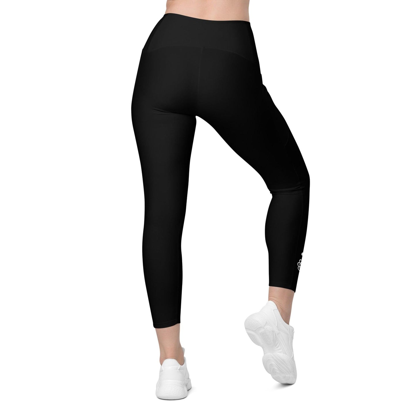 Leggings with pockets - FOREVER SWEET bw - Colorful candy mix print