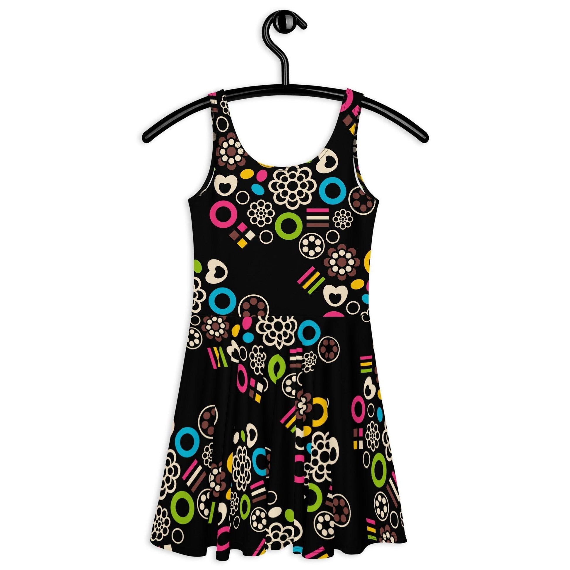 Skater dress - FOREVER SWEET - Colorful candy mix print