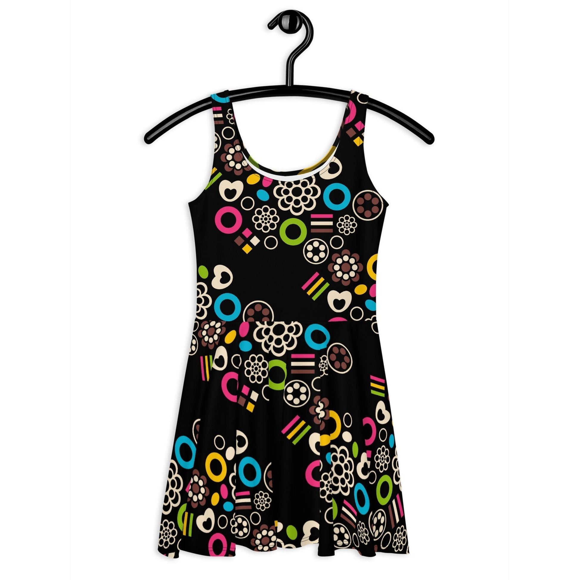 Skater dress - FOREVER SWEET - Colorful candy mix print 3XL