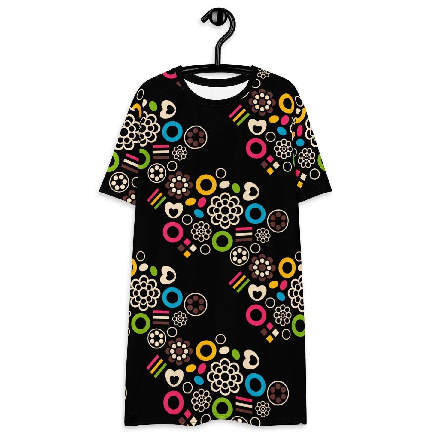 T-shirt dress - FOREVER SWEET - Colorful candy mix print 6XL