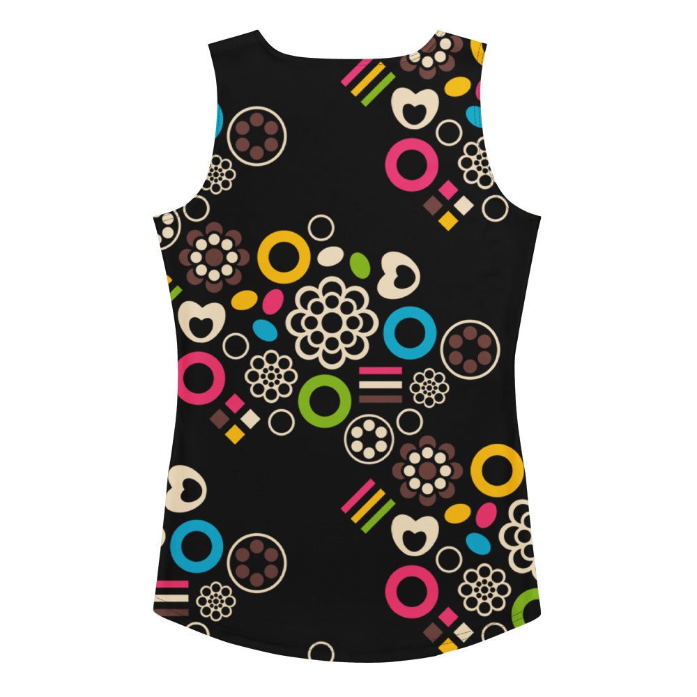 Tank top - FOREVER SWEET - Colorful candy mix print XL