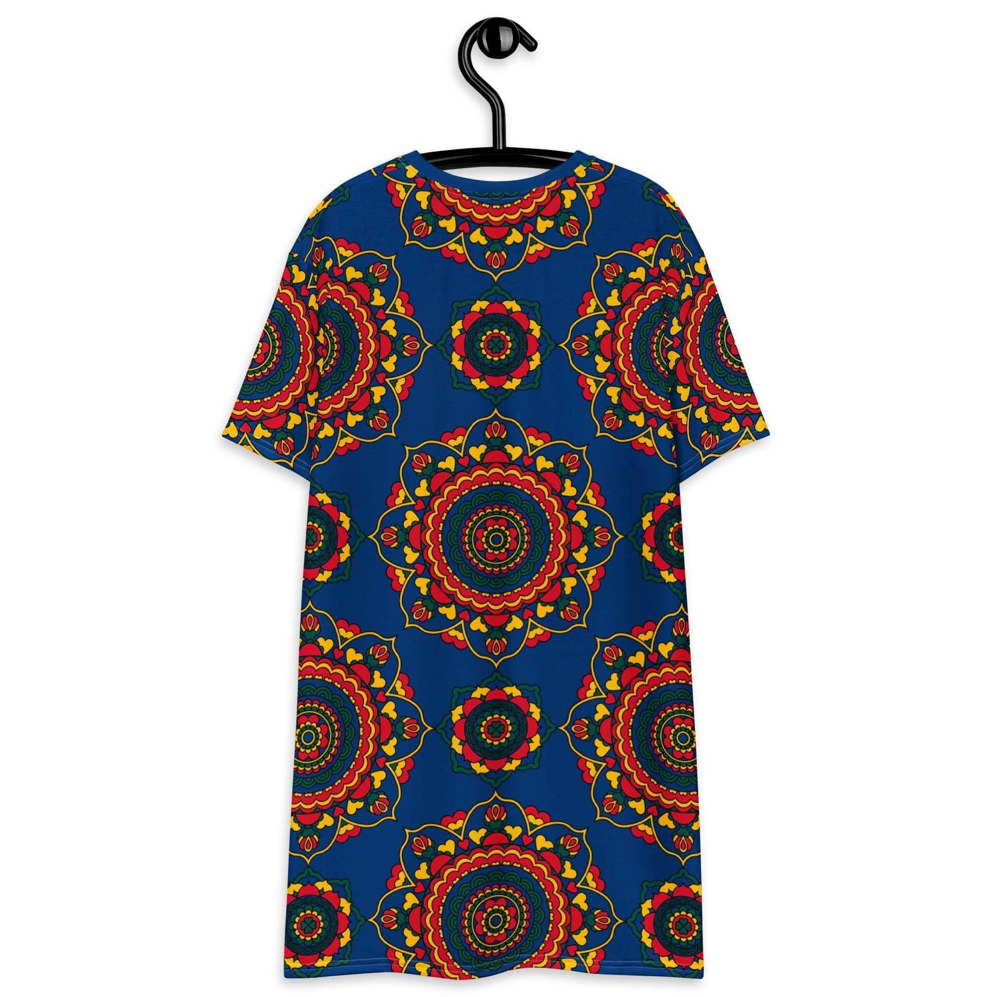 T-shirt dress - FOREVERMORE folk - Romantic flower and heart print