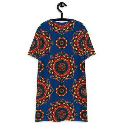 T-shirt dress - FOREVERMORE folk - Romantic flower and heart print