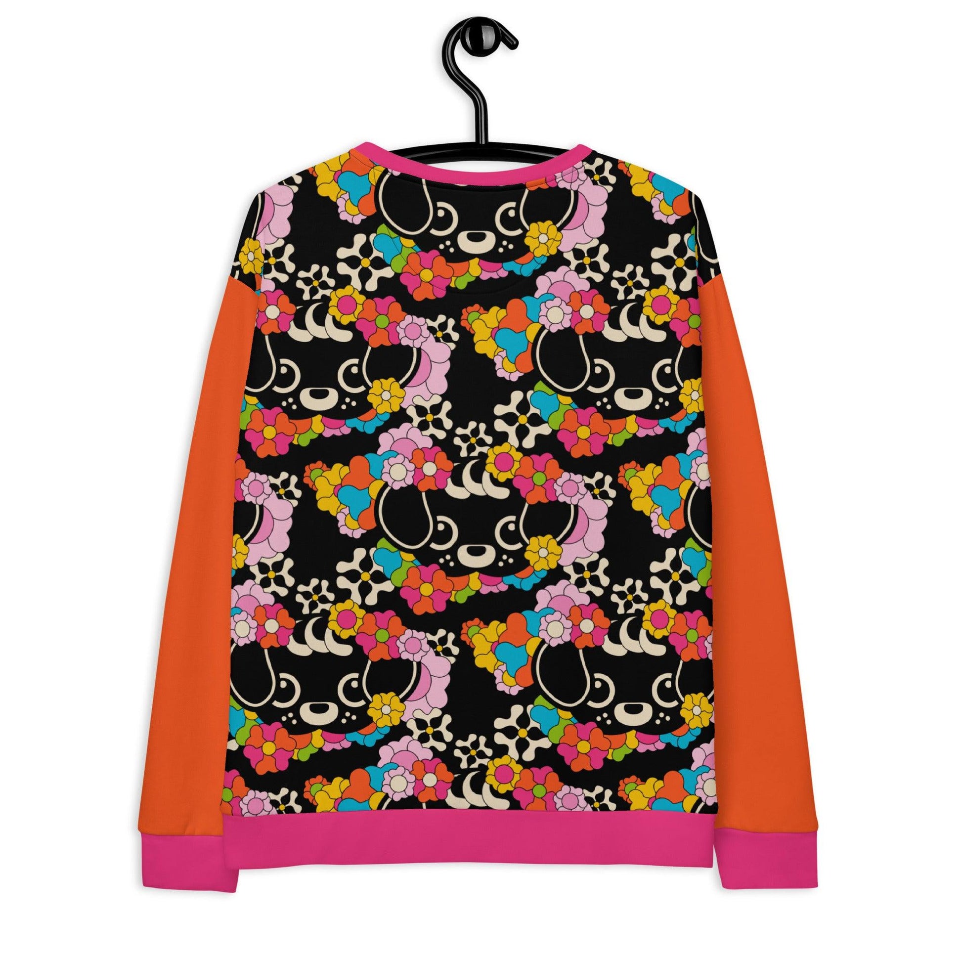 Sweatshirt - FUNKYPUP - Cute dogs and flowers print