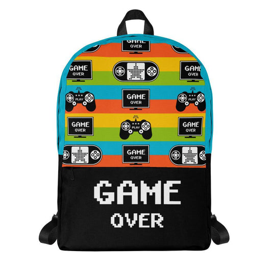 Backpack - GAME OVER - Playful gaming print Default Title