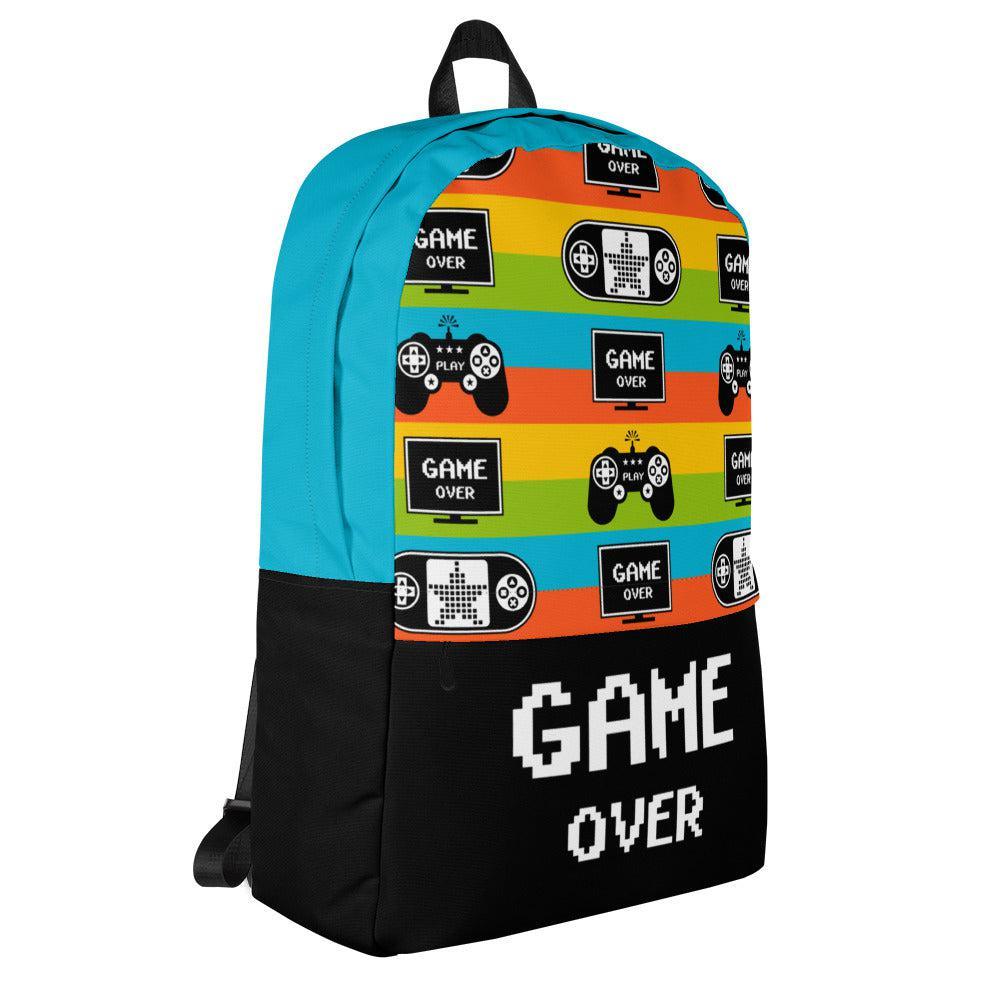 Backpack - GAME OVER - Playful gaming print