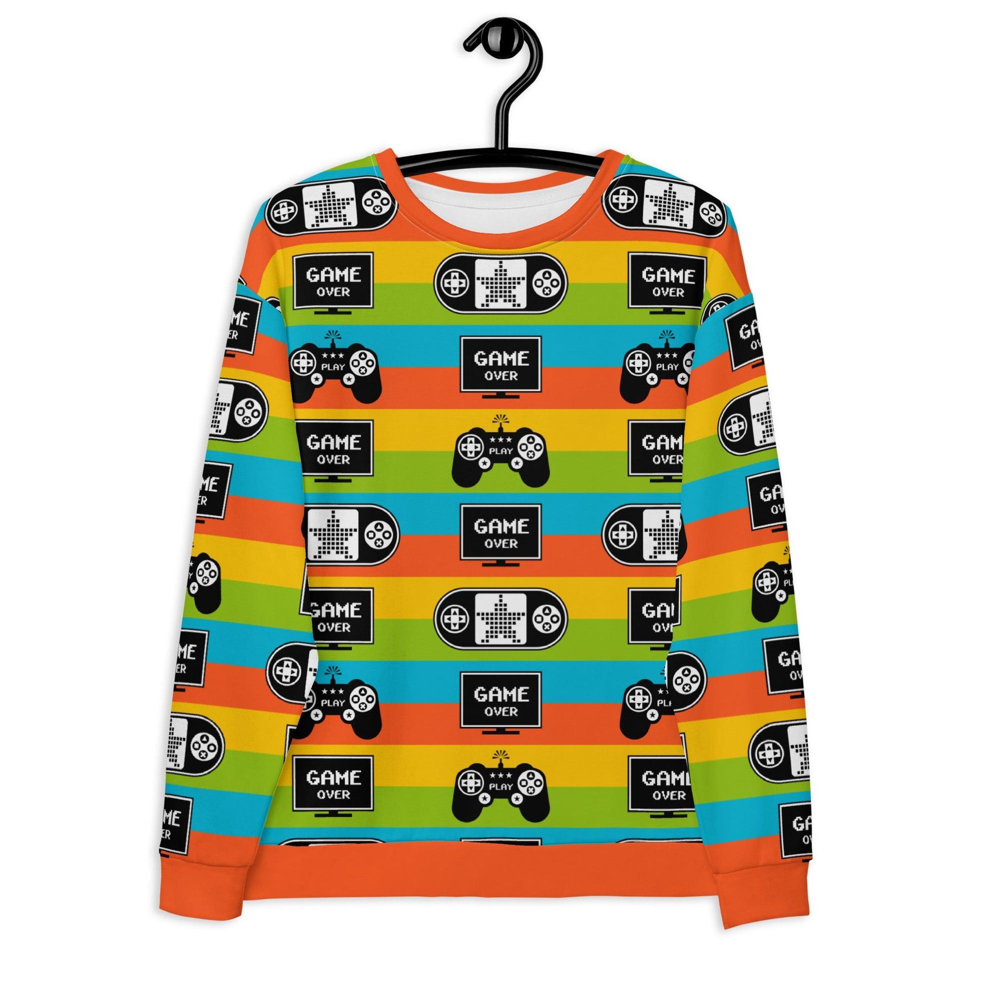 Sweatshirt - GAME OVER - Playful gaming print 3XL