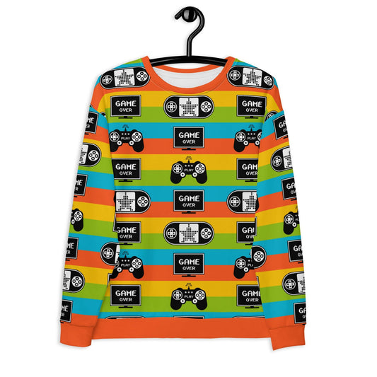 Sweatshirt - GAME OVER - Playful gaming print 3XL