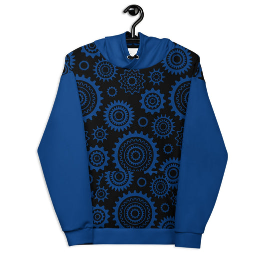 Hoodie - GREAT GEAR blue black - Gear & Tech Print