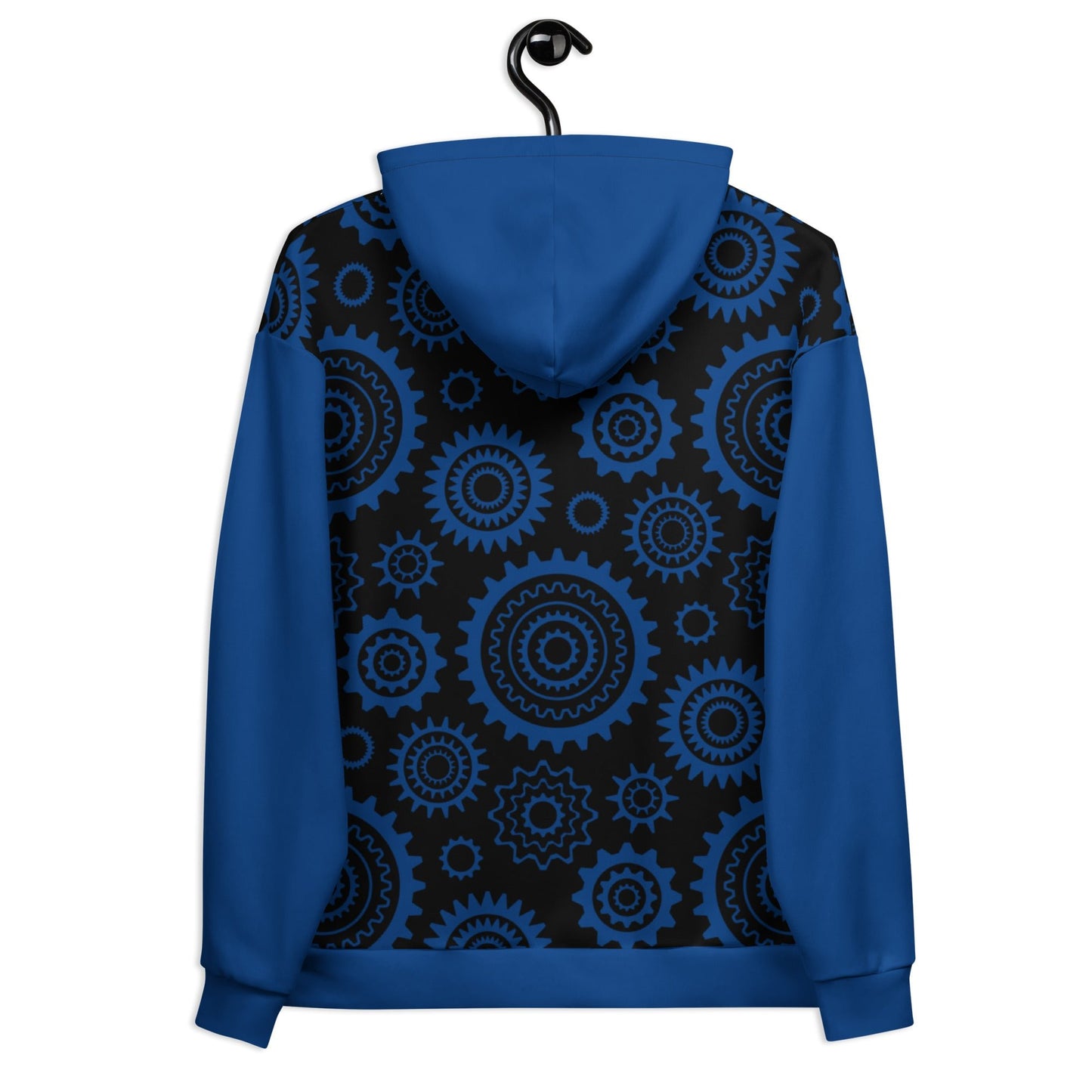 Hoodie - GREAT GEAR blue black - Gear and tech print