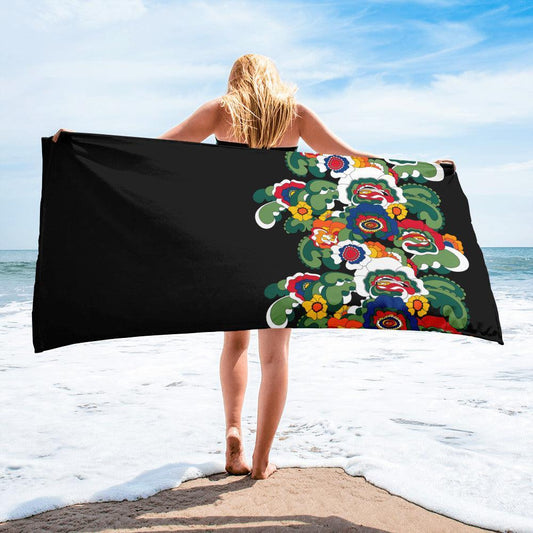 Towel - GROOVY KURBITS - Folk floral print Default Title