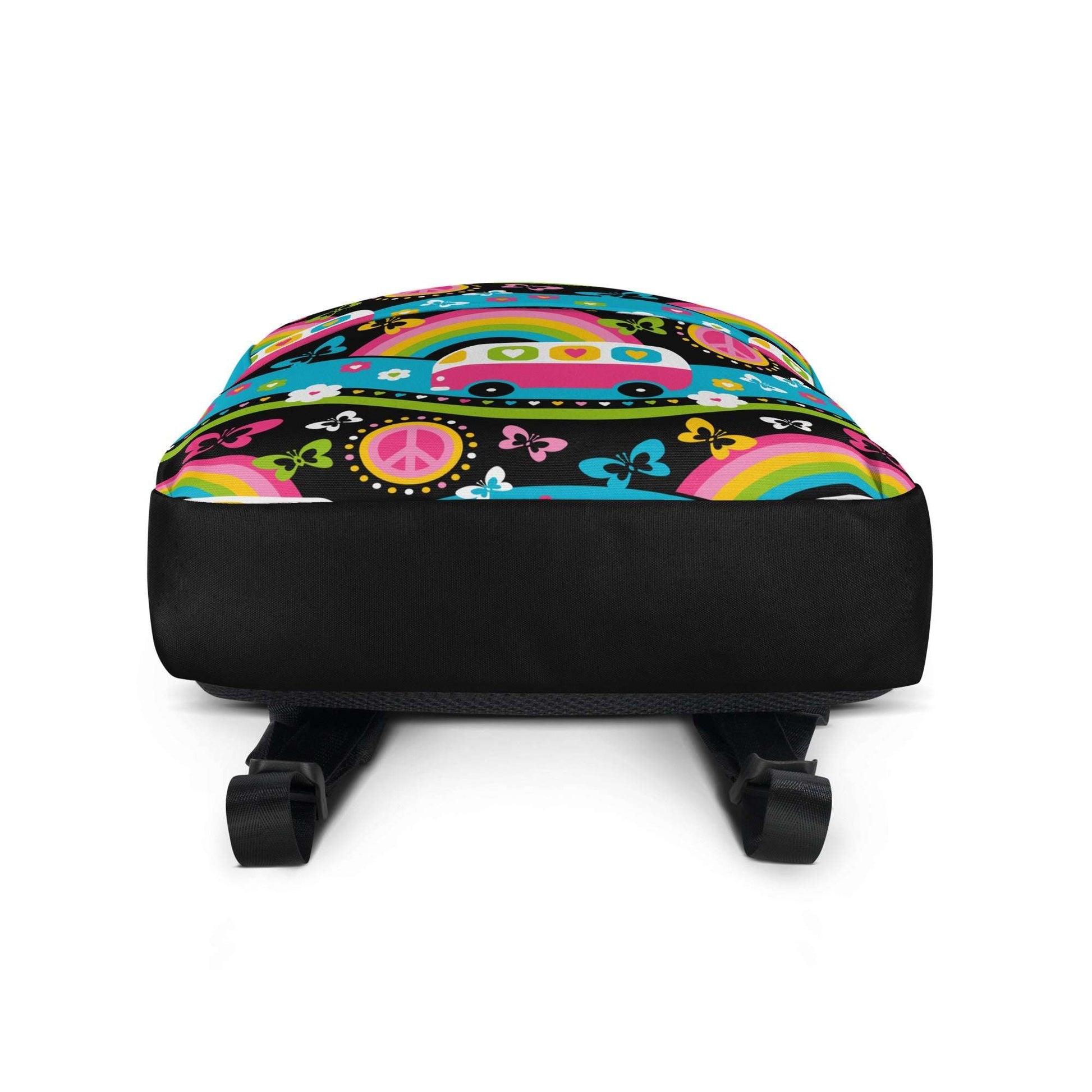 Backpack - HIPPIE DAY sweet - Colorful hippie print