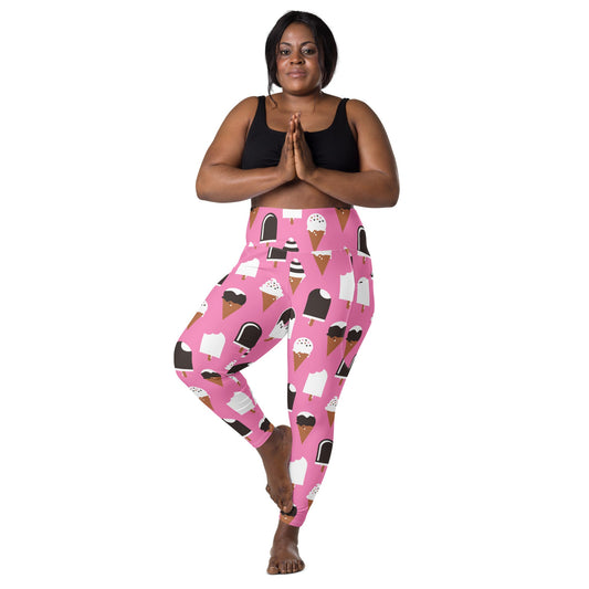 Leggings with pockets - JÄDE pink