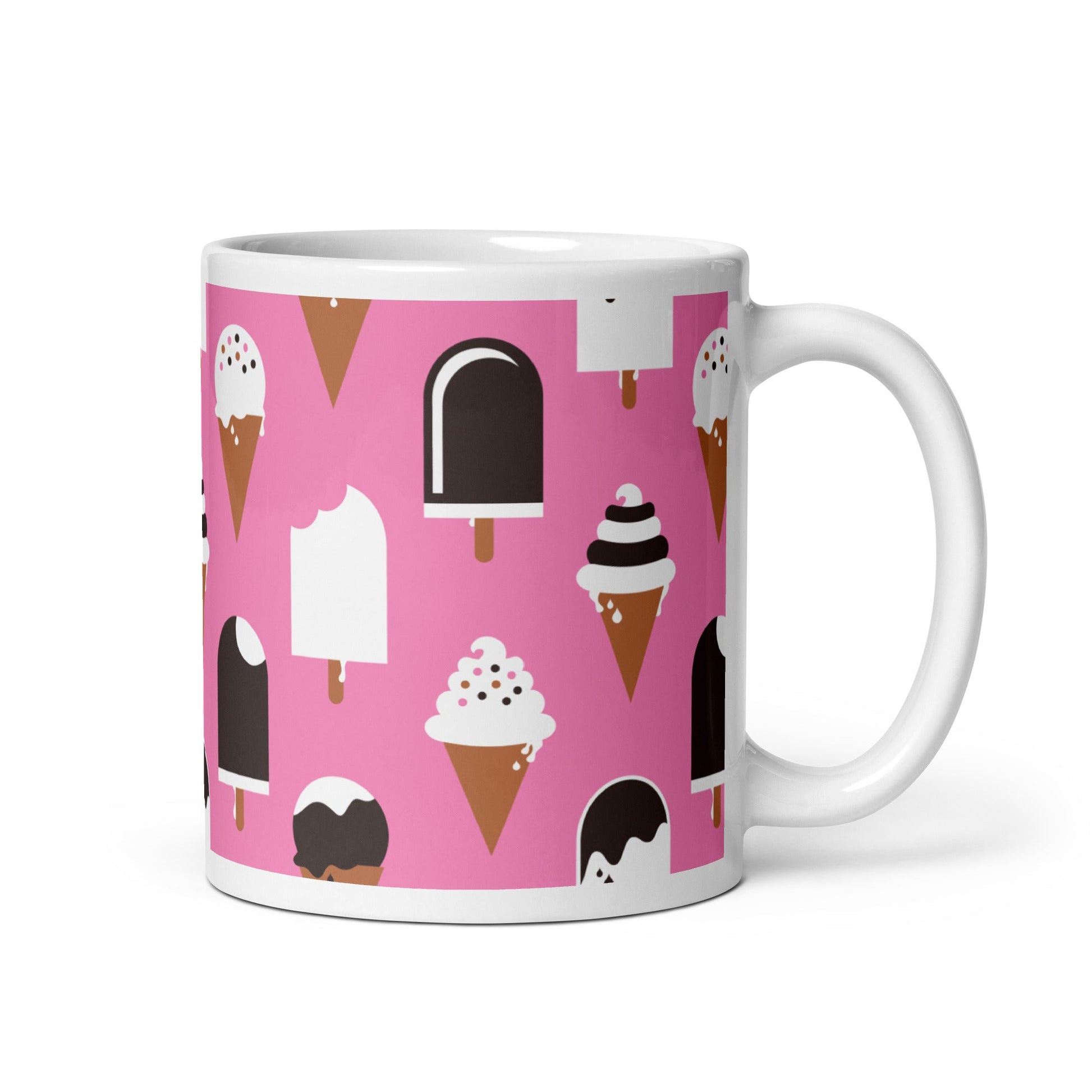 Mug - JÄDE pink - Happy ice cream print 11 oz