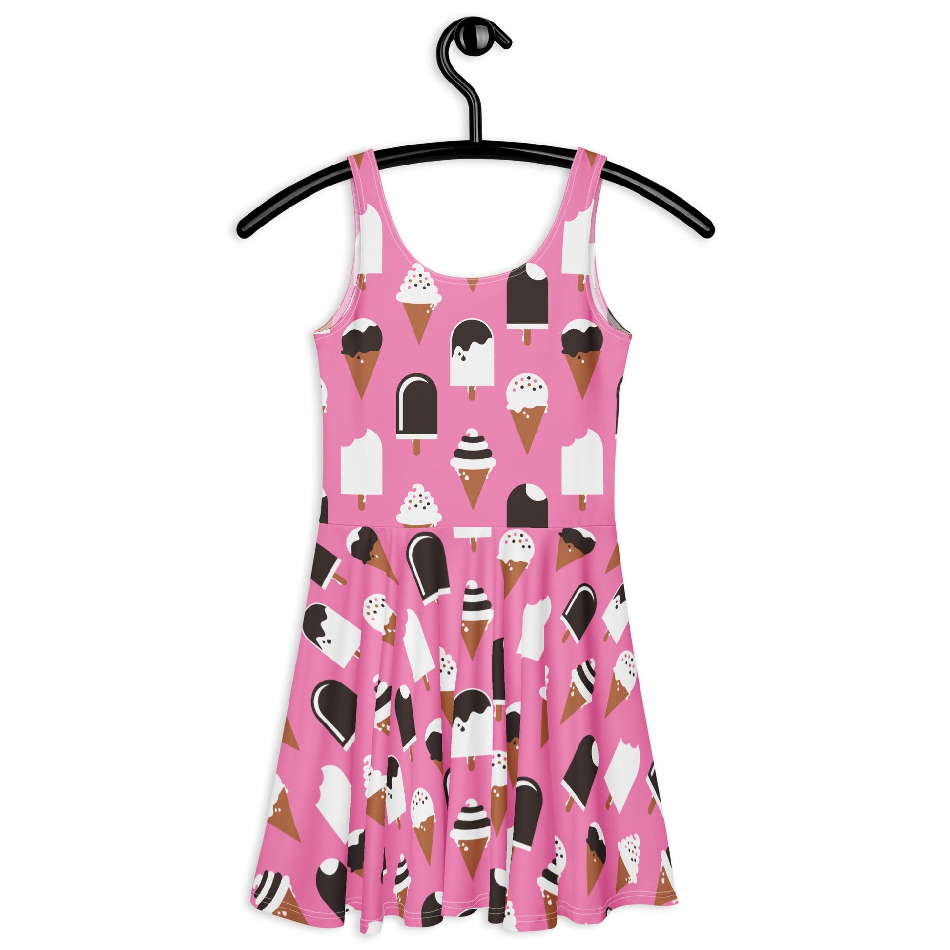 Skater dress - JÄDE pink - Happy ice cream print