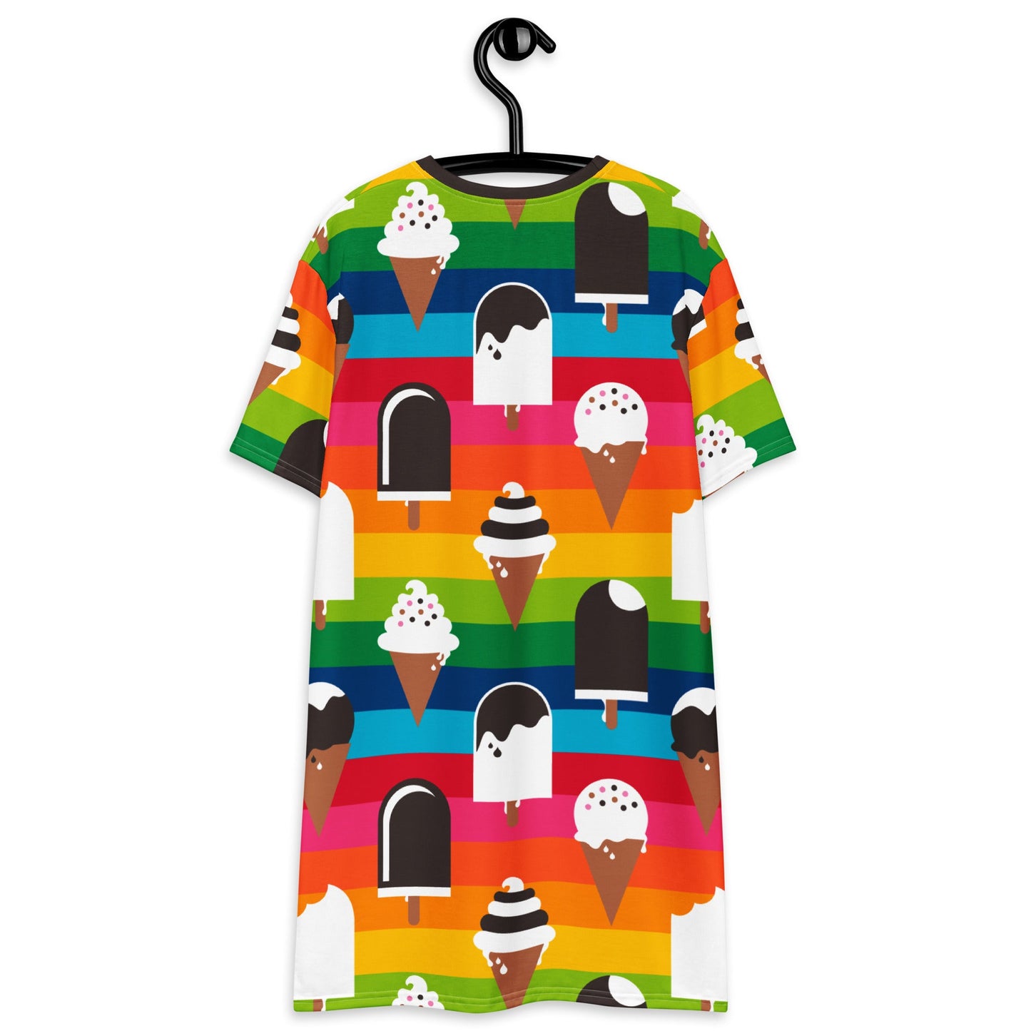 T-shirt dress - JÄDE rainbow - Happy ice cream print