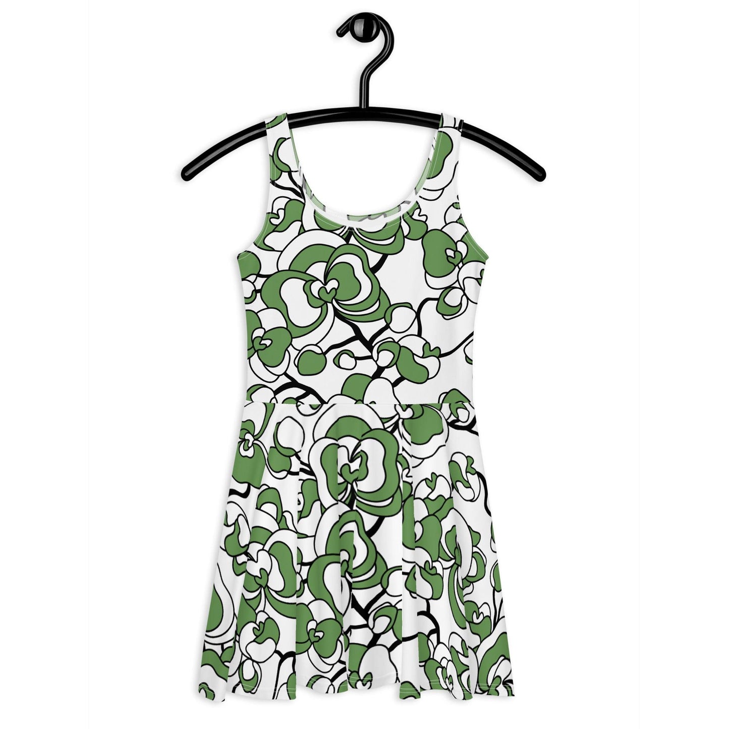 Skater dress - JUBILEE simply green - Groovy bloom print 3XL
