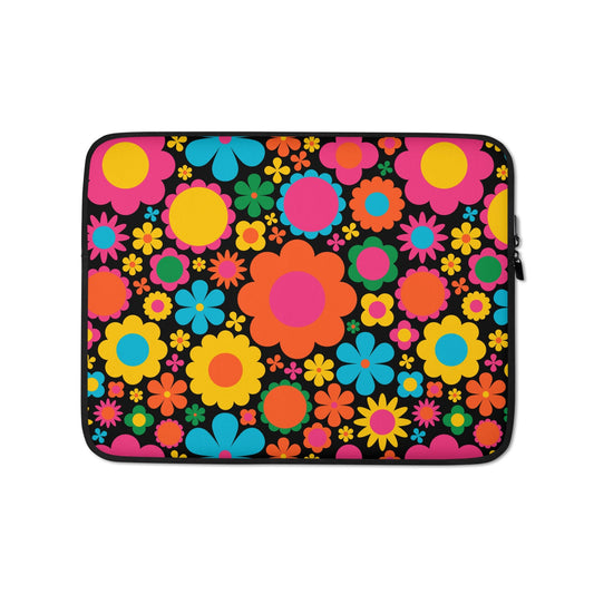 Laptop Sleeve - BLOOMPOP happy - Popping Bloom Print