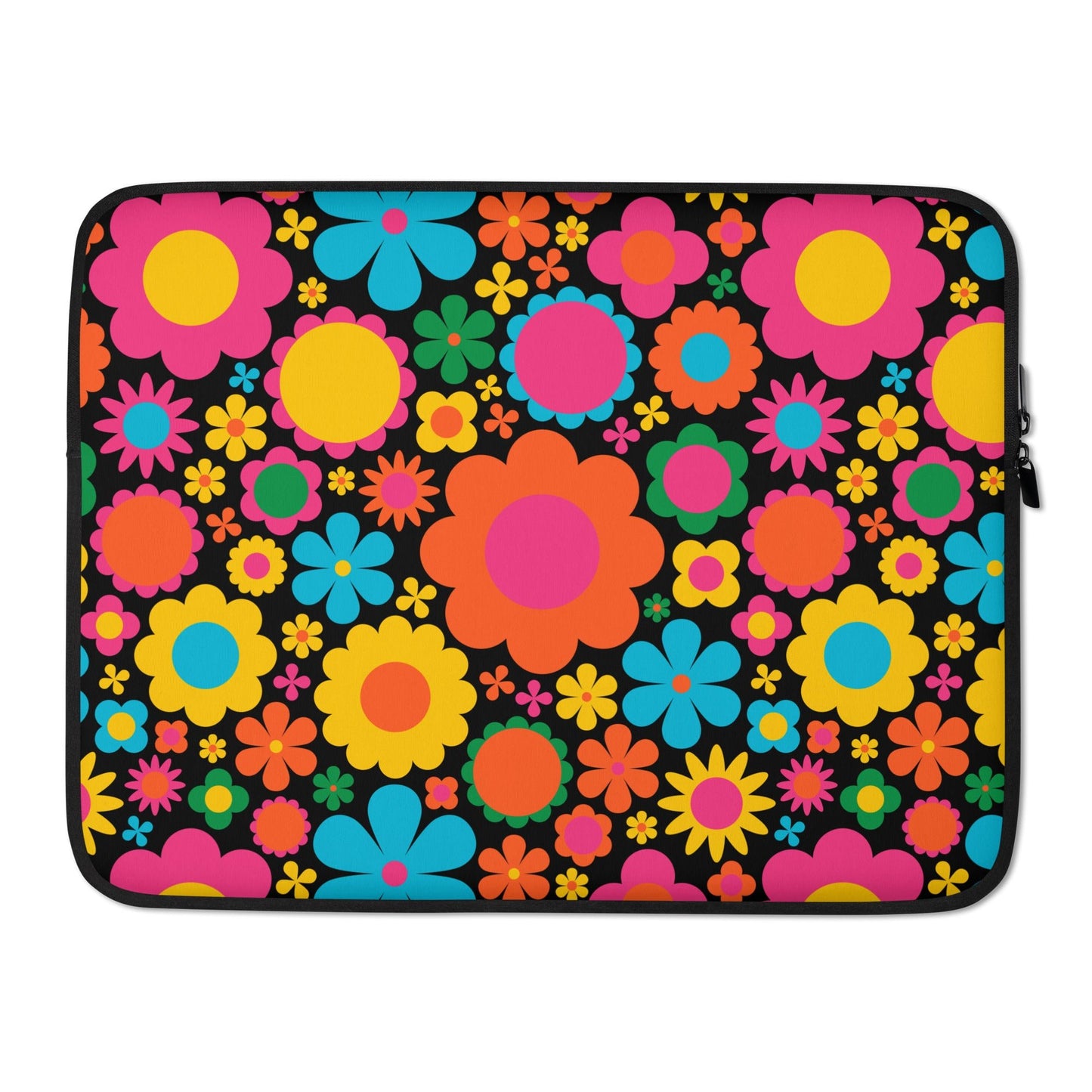 Laptop sleeve - BLOOMPOP happy - Colorful bloom print 15″