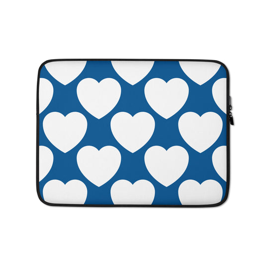 Laptop sleeve - ELLIE LOVE fin - Bold heart print 13″