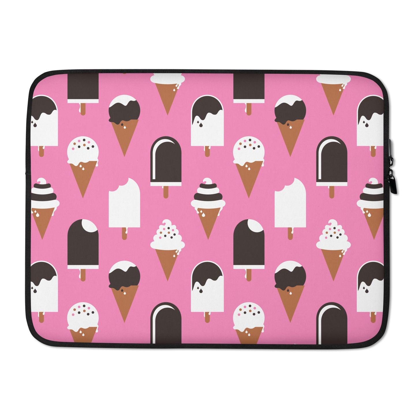 Laptop sleeve - JÄDE pink - Happy ice cream print 15″