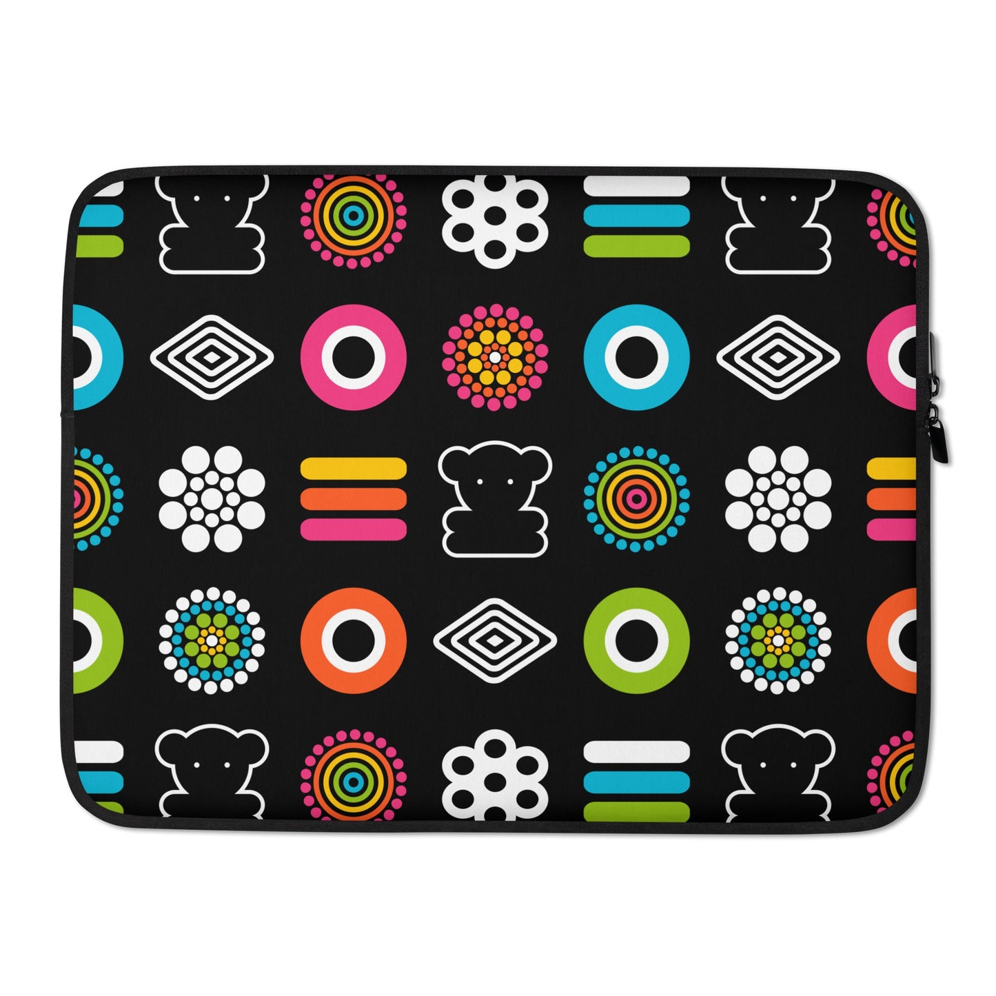 Laptop sleeve - SWEET CANDY - Colorful candy print 15″