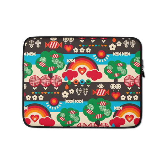 Laptop sleeve - SWEET DAYS - Vintage candy print 13″