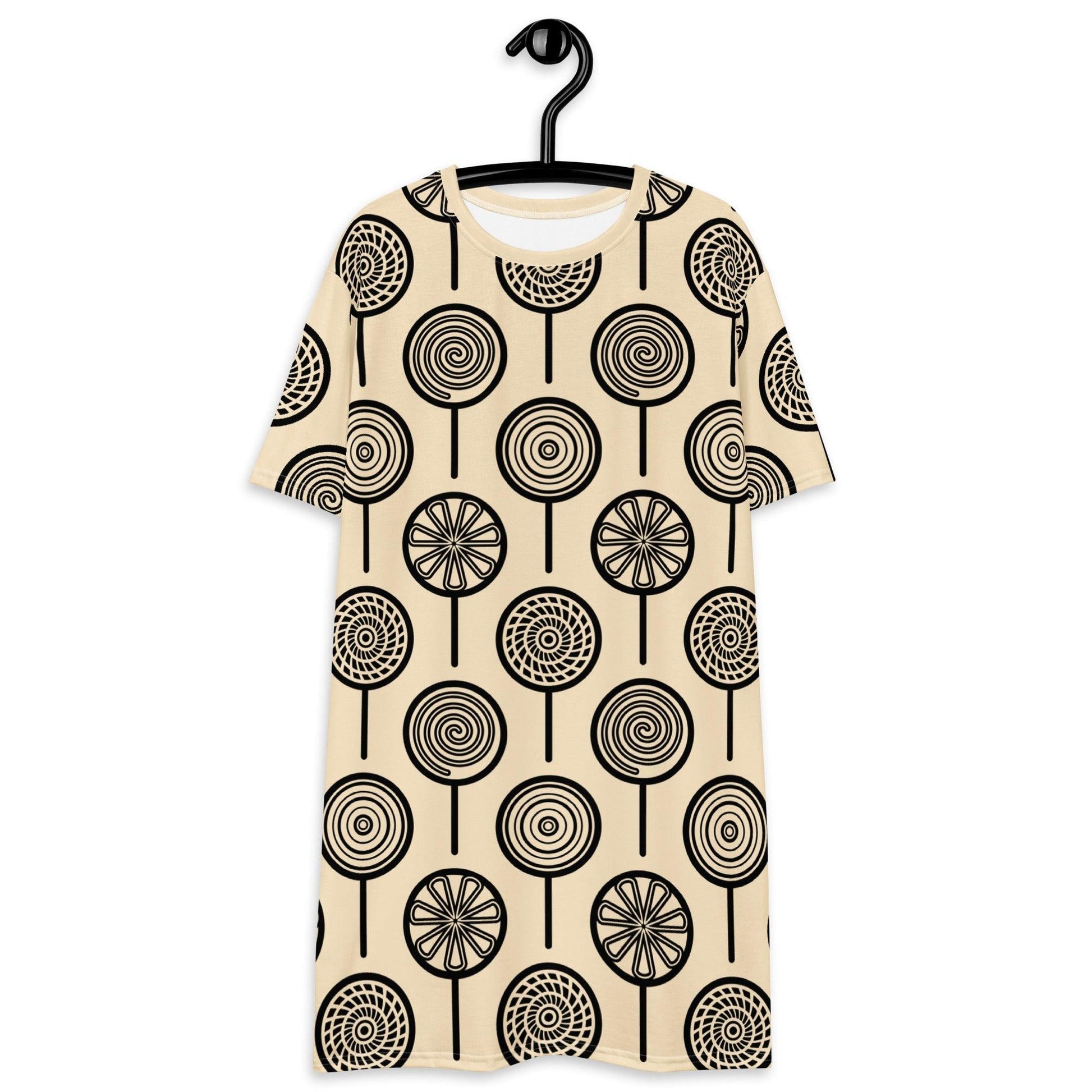 T-shirt dress - LOLLY light - Retro lollipop print 6XL