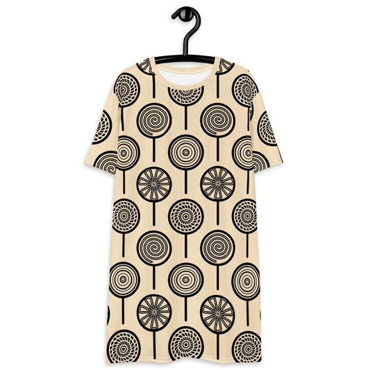 T-shirt dress - LOLLY light - Retro lollipop print 6XL