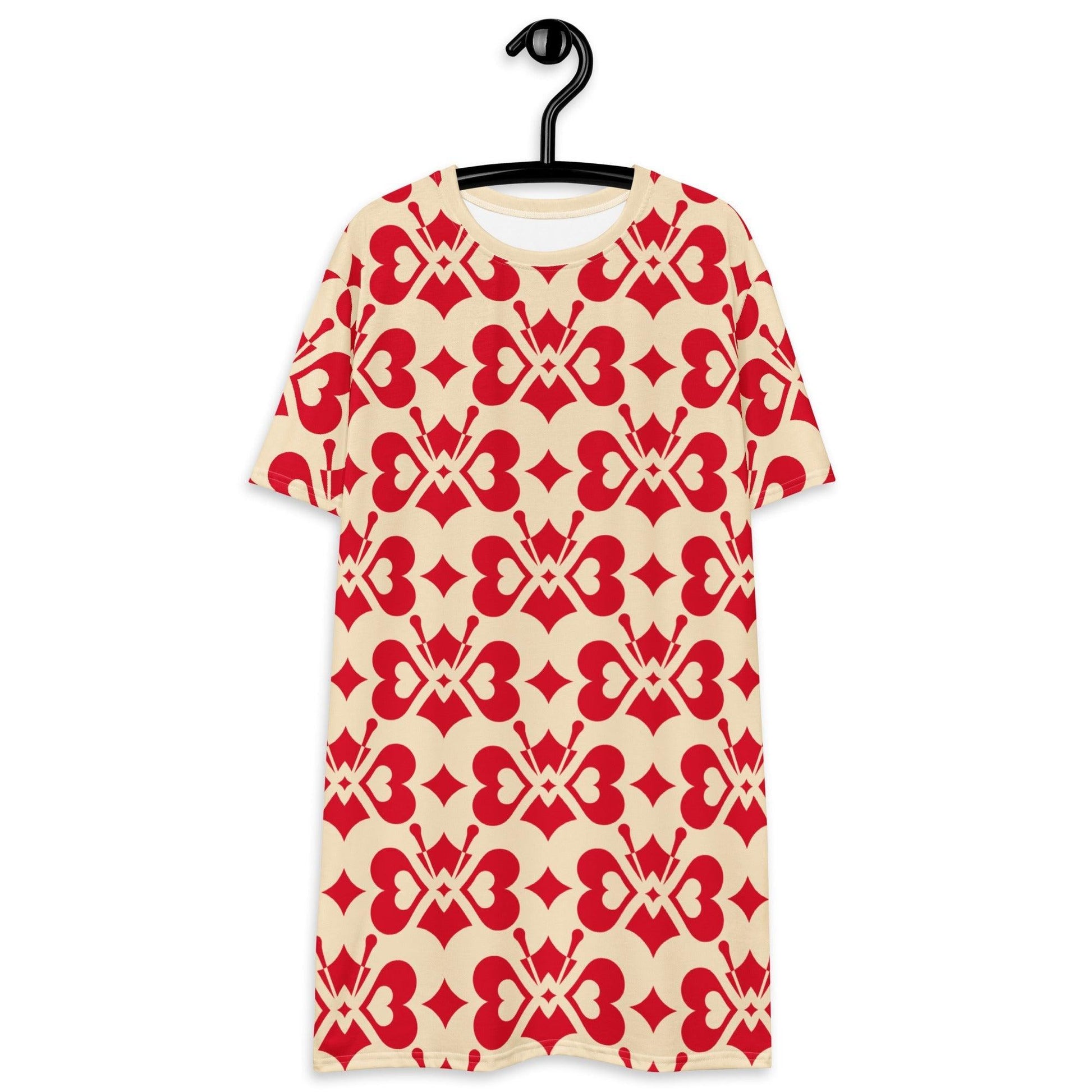 T-shirt dress - LOVE BUTTERFLY redlight - Graphic butterfly print 6XL
