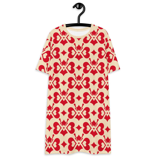 T-shirt dress - LOVE BUTTERFLY redlight - Graphic butterfly print 6XL