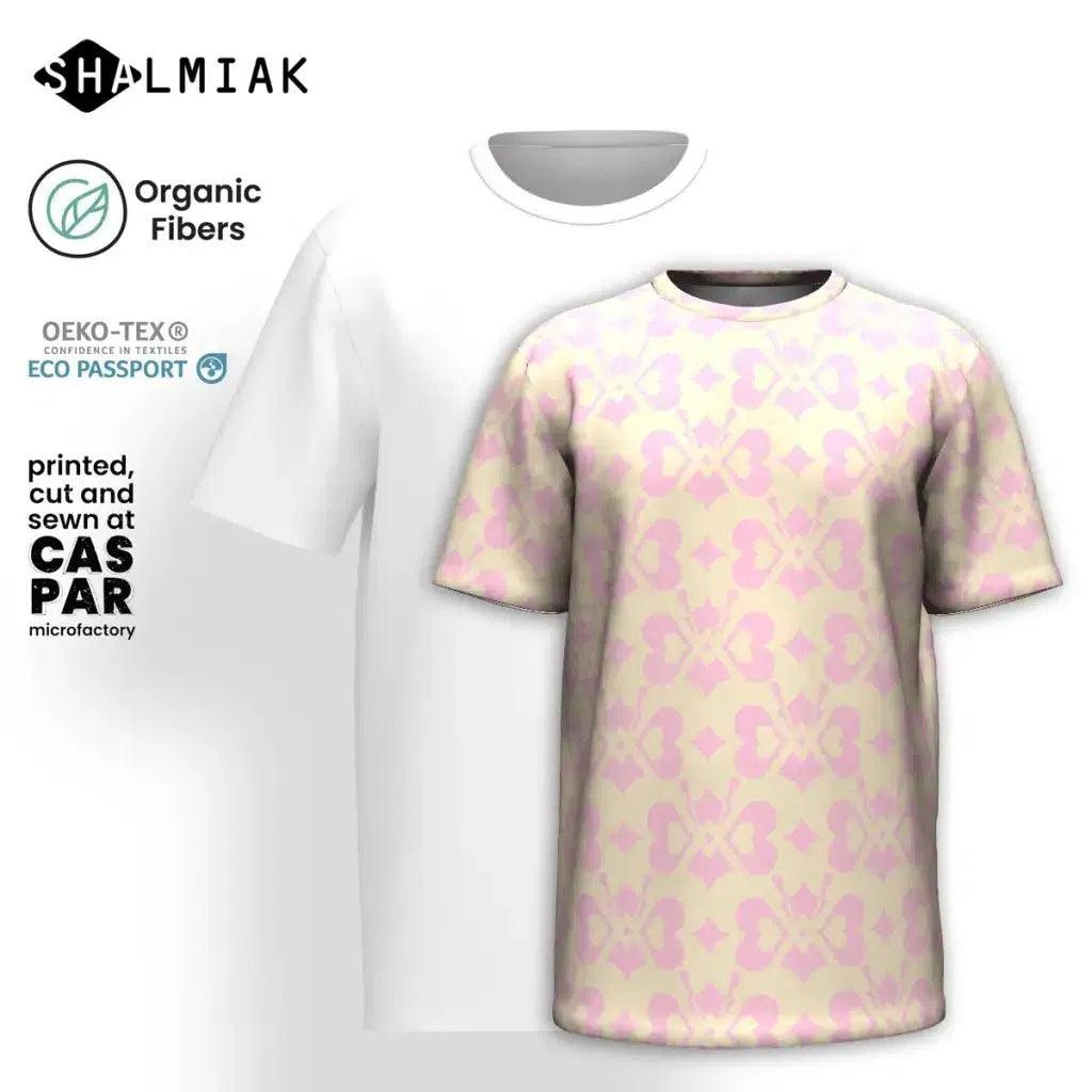 Organic cotton t-shirt - LOVE BUTTERFLY tenderpink - Graphic butterfly print
