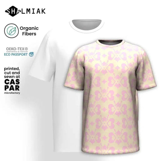 Organic cotton t-shirt - LOVE BUTTERFLY tenderpink - Graphic butterfly print