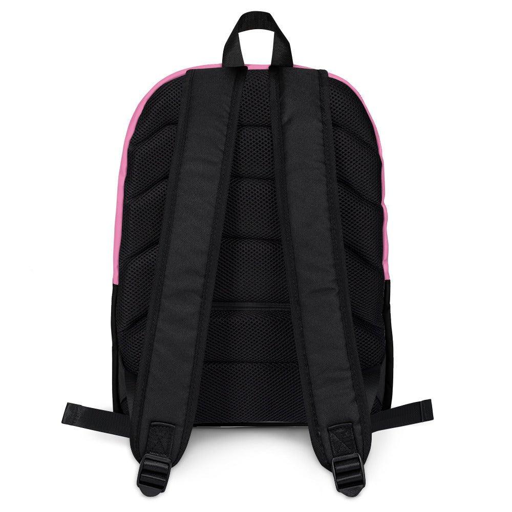 Backpack - MAGICAT black - Black cats and flowers print