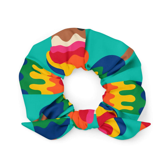 Scrunchie - MANIC ICE mint - Bold ice cream print Default Title