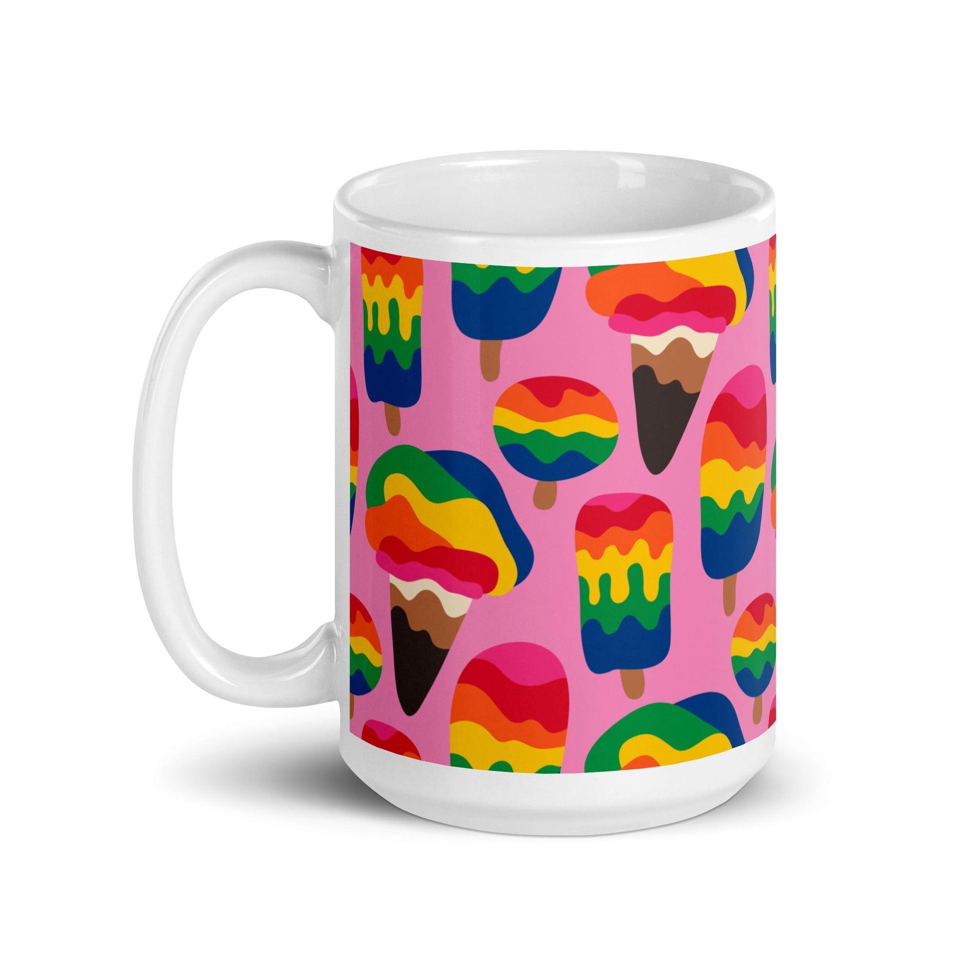 Mug - MANIC ICE pink - Bold ice cream print