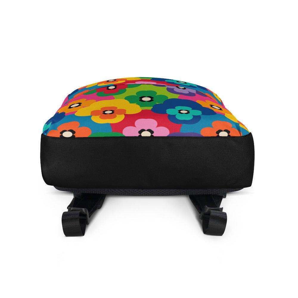 Backpack - PANSY FAB - Colorful pansy flower print