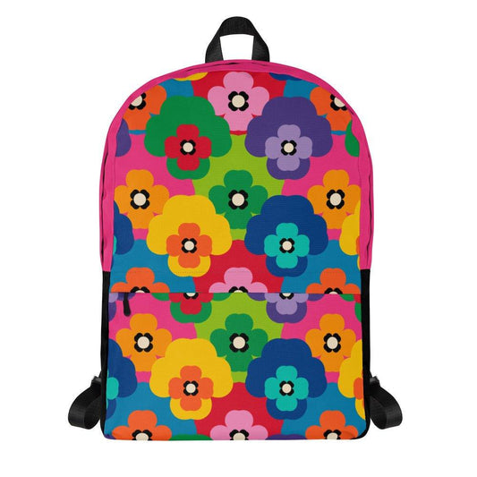 Backpack - PANSY FAB - Colorful pansy flower print Default Title